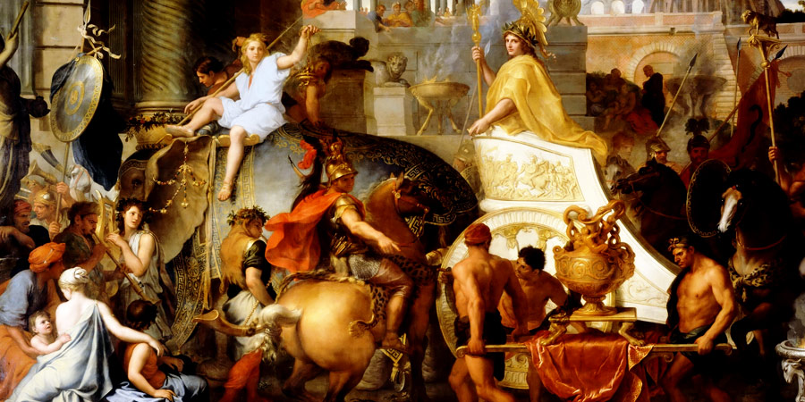 Alexander's triumphal entry in Babylon