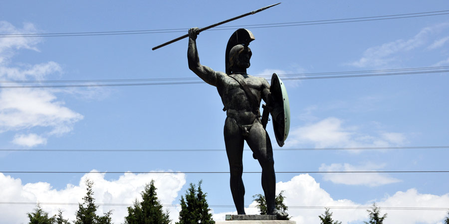 The statue of Leonidas