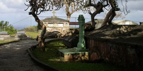 The tomb of Ferdinando Paleologus, descendant of the brother of the great Byzantine Emperor Constantine Paleologus XI 